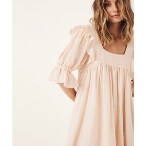 NWT SPELL & The Gypsy Mae Linen Gown Meringue Large